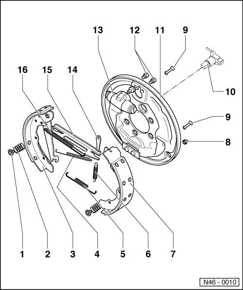Volkswagen Manuals > Passat (B3) > Running gear > Brake, brake