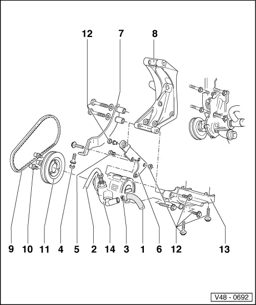 Volkswagen Manuals > Passat (B3) > Running gear > Steering