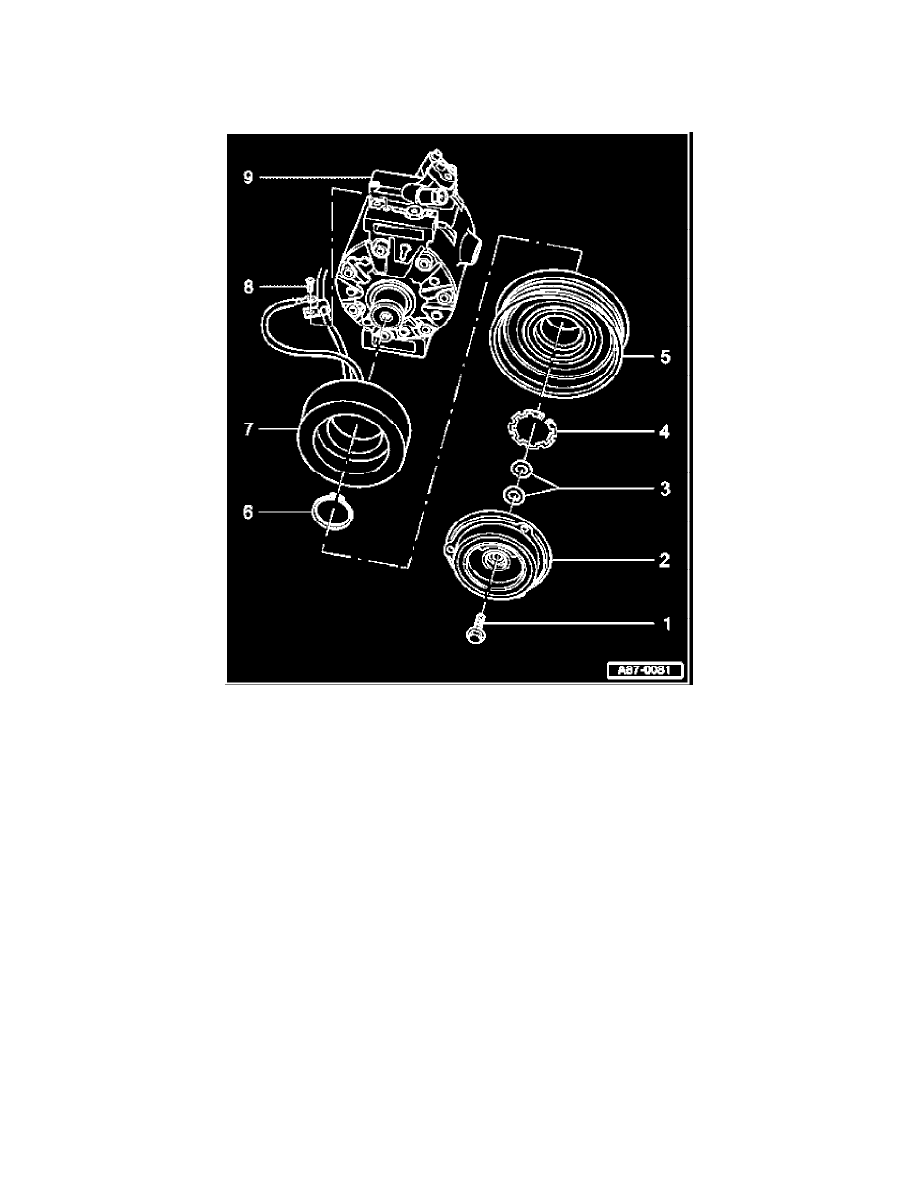 Volkswagen Service and Repair Manuals > Passat V62.8L (ATQ) (2004) > Heating and Air