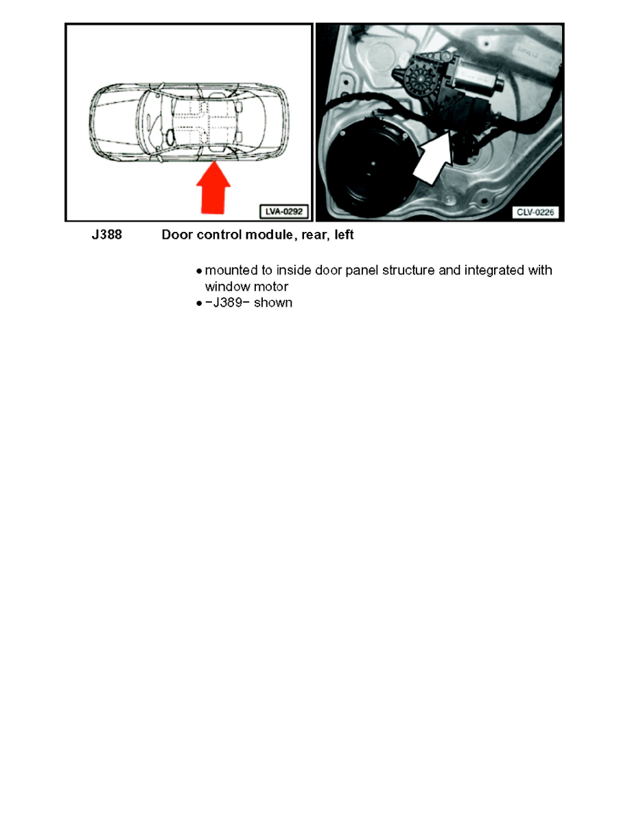 Door Control Module Driver Side J386