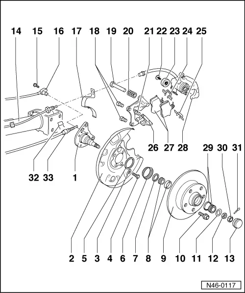 Volkswagen Service and Repair Manuals > Polo Mk3 > Brake