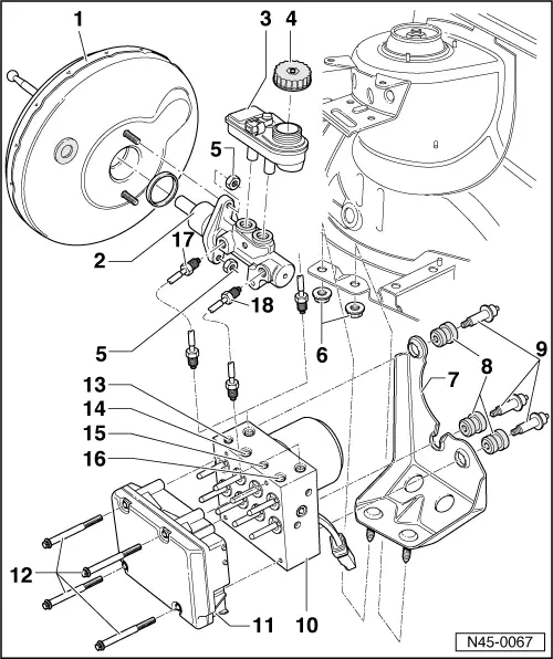 Volkswagen Service and Repair Manuals > Polo Mk3 > Brake