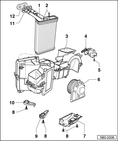 Volkswagen Manuals > Polo Mk3 > Heating, ventilation, air