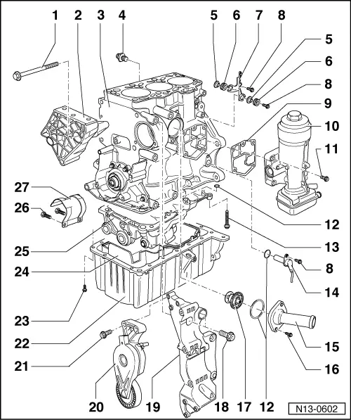 Volkswagen Manuals > Polo Mk3 > Power unit > 3cylinder diesel