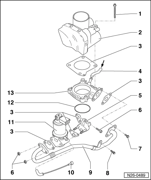 Volkswagen Service and Repair Manuals > Polo Mk4 > Engine 4cylinder injection engine