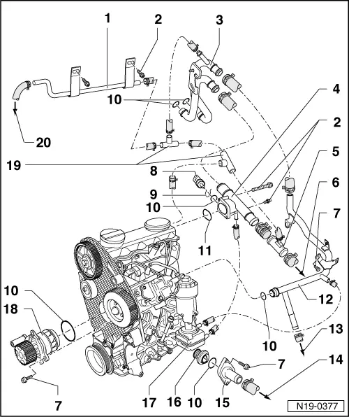 Volkswagen Service and Repair Manuals > Polo Mk4 > Engine 4