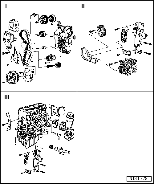 Volkswagen Service and Repair Manuals > Polo Mk4 > Engine 4 Cyl. diesel engine