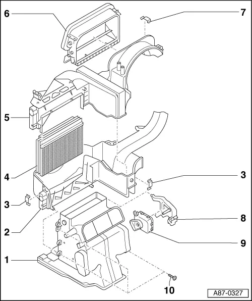 Volkswagen Service and Repair Manuals > Polo Mk4 > Heating, ventilation, air