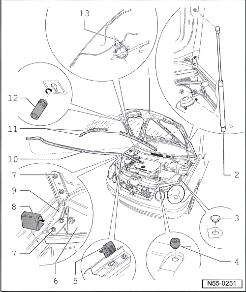 Volkswagen Service and Repair Manuals > Polo Mk4 > Body General body repairs