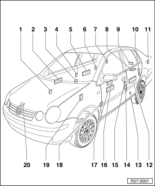 Volkswagen Service and Repair Manuals > Polo Mk4 > Body