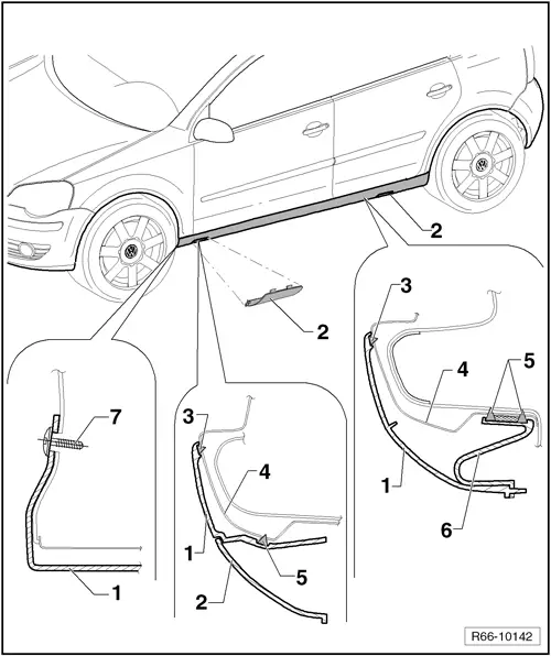 Volkswagen Service and Repair Manuals > Polo Mk4 > Body
