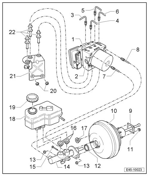 Ford abs hydraulic assembly