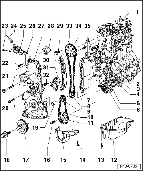 Volkswagen Service and Repair Manuals > Polo Mk5 > Power unit