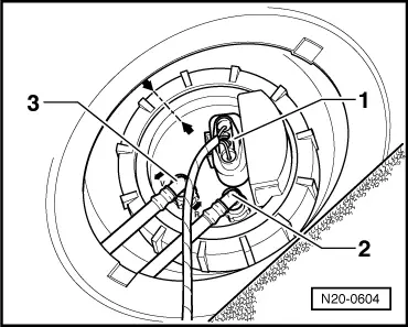 VW Polo Fuel Tank Assembly | Parts and Attachments | Workshop Manuals
