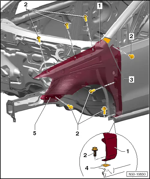 Volkswagen Service and Repair Manuals > Polo Mk5 > Body