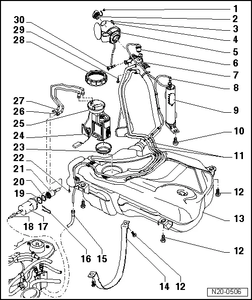 Volkswagen Service and Repair Manuals > Polo Mk5 > Power unit 4cylinder injection