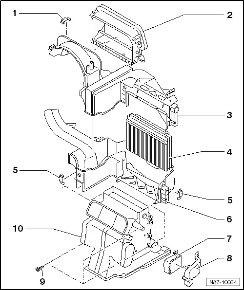 Volkswagen Service and Repair Manuals > Polo Mk5 > Heating