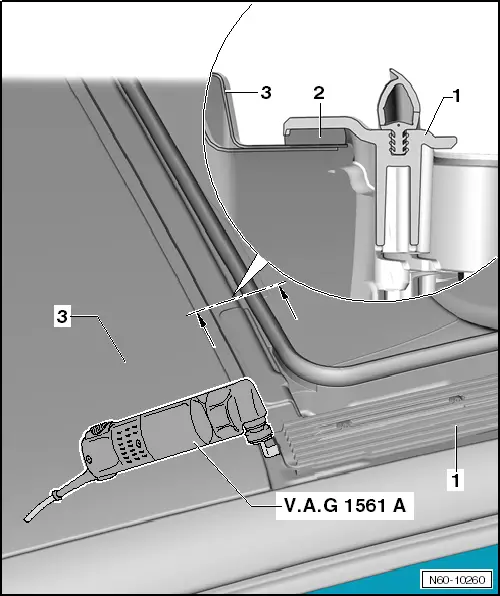 Volkswagen Manuals > Polo Mk5 > Body > General body repairs, exterior > Sliding roof