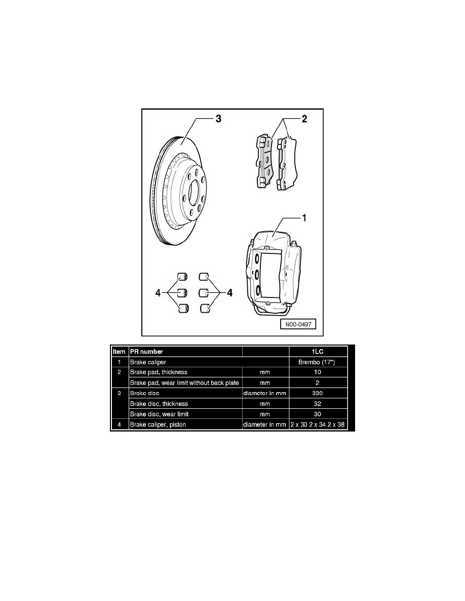 Volkswagen Manuals > Touareg V84.2L (BAR) (2007) > Brakes and