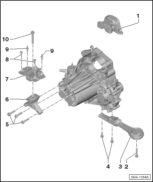 Volkswagen Manuals > Up! > Power transmission > 5speed manual