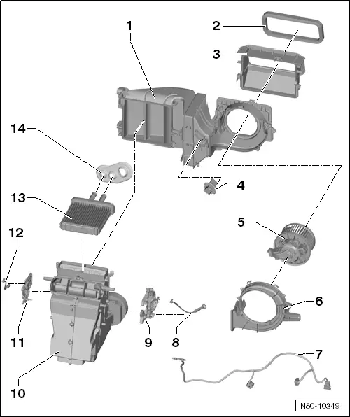 Volkswagen Service and Repair Manuals > Up! > Heating