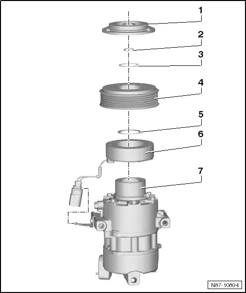 Volkswagen Service and Repair Manuals > Up! > Heating, ventilation, air conditioning