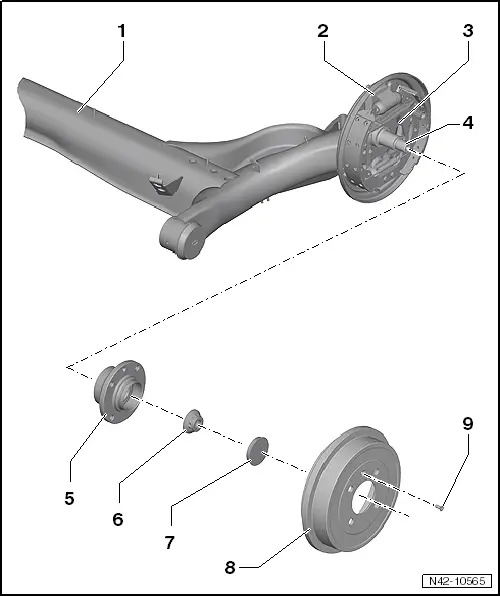 Volkswagen Service and Repair Manuals > Up! > Running gear