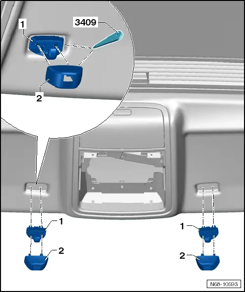 Volkswagen Up! Sun Visor Centre Mount Removal and Installation