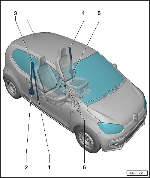 Volkswagen Service and Repair Manuals > Up! > Body General
