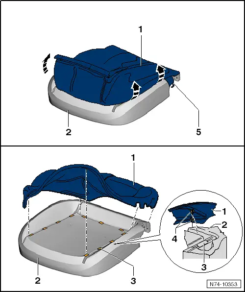 Volkswagen Service and Repair Manuals > Up! > Body General body repairs, interior